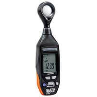 Digital light meter measures visible light in an area or room