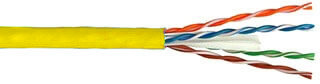 Yellow Ethernet Cable for auxillary and security