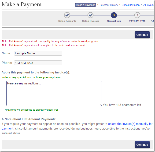 How to pay online with Flat Amounts