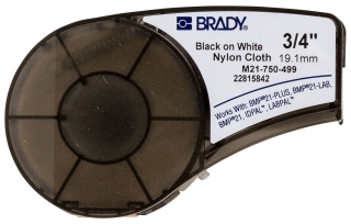 110895 - Nylon Labels, 0.75" X 16', BK/WH - Brady