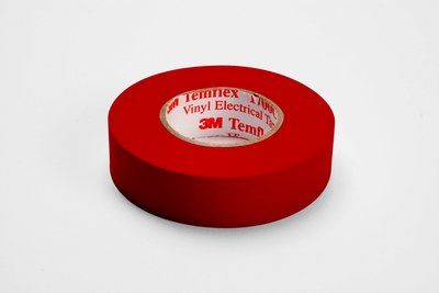 1700CRD - Tem Vinyl Electrical Tape 1700C, 3/4" X 66', Red - Temflex