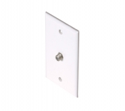 200251WH - TV Wall Plate 1-F81 White - SPC