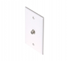 200251WH - TV Wall Plate 1-F81 White - Steren Electronics Intl