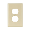 2032V - Wallplate 1G Dup Recp Thermoset Mid Iv - Eaton