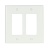 2052W - Wallplate 2G Decorator Thermoset Mid WH - Eaton Wiring Devices