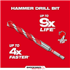 48209021 - 3/8" X 4" X 6" Shockwave Carbide Hammer Drill Bit - Milwaukee Electric Tool
