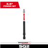 48324572 - Shockwave 3-1/2" Impact Square Recss #2 Power Bit - Milwaukee Electric Tool