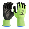 48738922 - Hi-Vis Cut Level 2 Polyurethane Dipped Gloves Larg - Milwaukee®