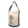 5109 - Canvas Bucket, Wide-Opening, Straight-Wall, Molded - Klein Tools