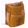 5125L - Pocket Tool Pouch With Tape Thong, Leather - Klein Tools