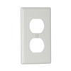 5132W - Wallplate 1G Duplex Recp Nylon STD WH - Eaton