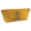 5539LYEL - Zipper Bag, Large Canvas Tool Pouch, 18", Yellow - Klein Tools