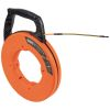 56351 - Fiberglass Fish Tape W/ Spiral Steel Leader, 100' - Klein Tools