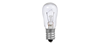 6S6CL130V - 6W 120V S6 Cand Base Clear Incad Lamp - Sylvania