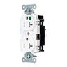 8300STW - Pro RCPT, HG, SPRG TRM, 20A 125V, WH - Wiring Device-Kellems