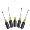 85445 - Screwdriver Set, Slotted, Phillips and Square, 5PC - Klein Tools