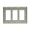 93403B0X - Wallplate 3G Decorator STD SS - Eaton