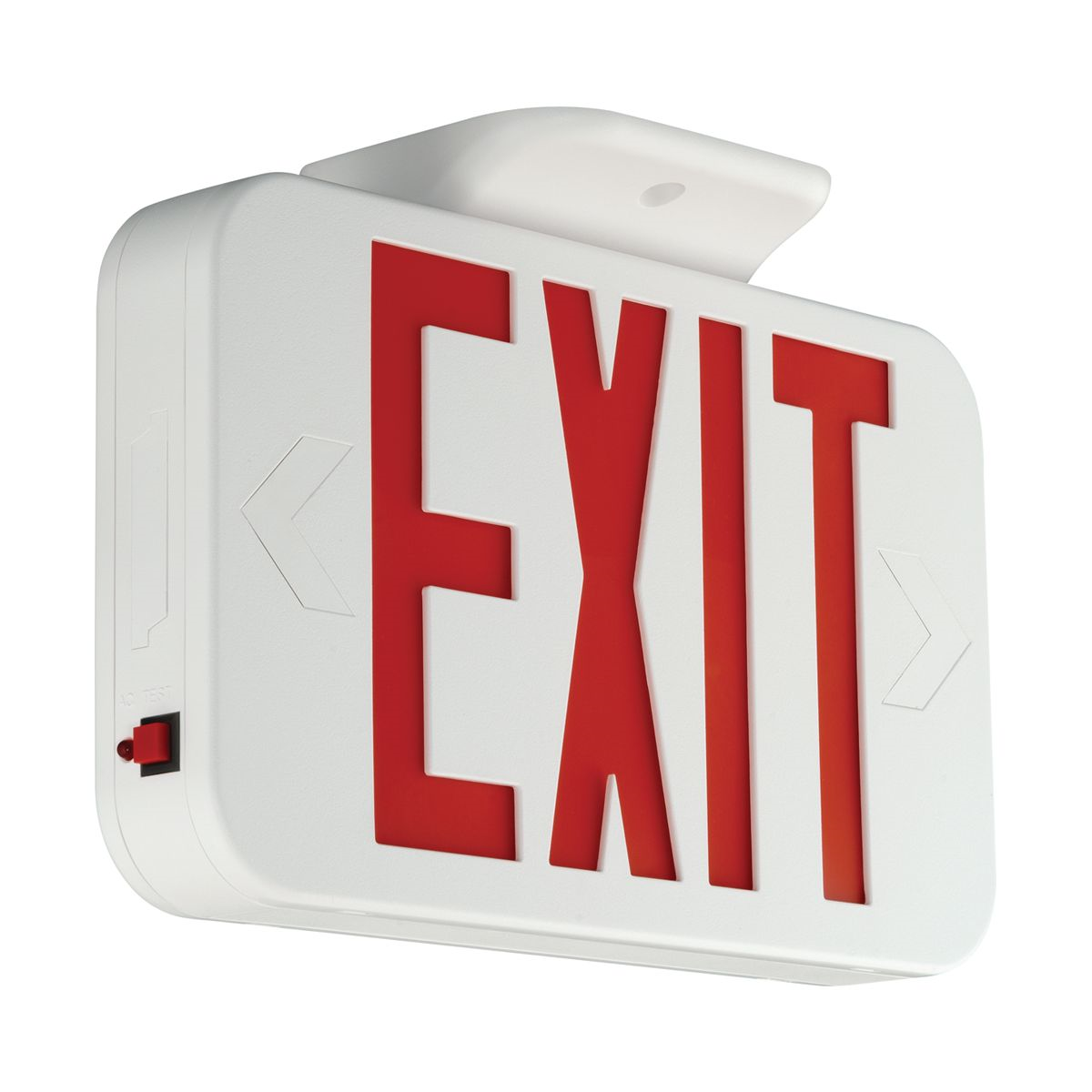 CER - Led Exit WHT/Red LTR - Compass