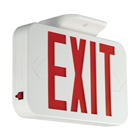 CER - Led Exit WHT/Red LTR - Compass