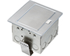 FLBT4400SS - 1G SQ Steel CNTR Top Box 20A TR RCPT - Arlington Industries