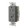 GFR15GRY - 15A 125VAC Comm GFR Gray - Hubbell Wiring Devices