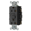 GFRST20BK - 20A Comm Self Test GFR Black - Hubbell Wiring Devices