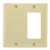 NP1326I - Wallplate, 2-G, 1) Dec 1) BLNK, Iv - Hubbell Wiring Devices