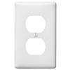 NP8W - Wallplate, 1-G, 1) Dup, WH - Hubbell Wiring Devices