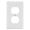 P8W - Wallplate, 1-G, 1) Dup, WH - Wiring Device-Kellems