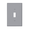 PJ1GY - Wallplate 1G Toggle Poly Mid Gy - Eaton