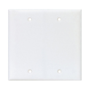 PJ23W - Wallplate 2G Blank Box Mount Poly Mid WH - Eaton Wiring Devices