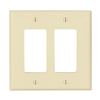 PJ262A - Wallplate 2G Decorator Poly Mid Al - Eaton