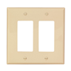 PJ262V - Wallplate 2G Decorator Poly Mid Iv - Eaton