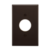 PJ7B - Wallplate 1G SGL Rec W/1.4" Hole Poly Mid BR - Eaton