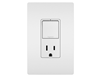 RCD38TRW - Radiant SP/3WAY SW+15A TR Outlet WH - Pass & Seymour/Legrand