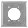 SS701 - Wallplate, 2-G, 2.48", SS - Wiring Device-Kellems