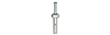 ZA125 - 1/4'' X 1-1/4'' Zamac Alloy Anchor - LH Dottie