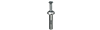 ZAS200 - 1/4'' X 2'' Zamac Alloy Anchor - LH Dottie